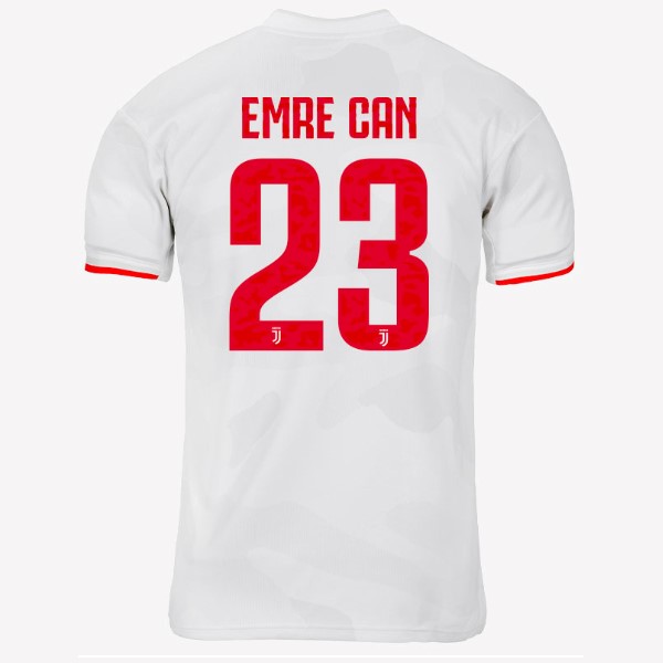 Trikot Juventus NO.23 Emre Can Auswarts 2019-20 Grau Weiß Fussballtrikots Günstig